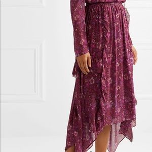 Ulla Johnson Tori asymmetric silk chiffon skirt